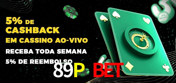 Promoções do cassino ao Vivo 89P Bet